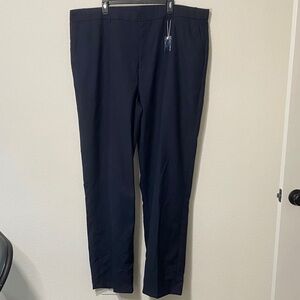 Men's Tall Classic Flat Front Dress Pants Navy